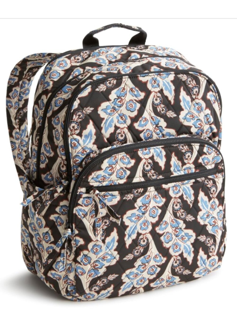 NWOT! Vera Bradley Large Bancroft Backpack Calyx Quill Black Performance
